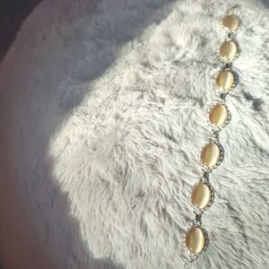 Avon Silver Oval Bracelet